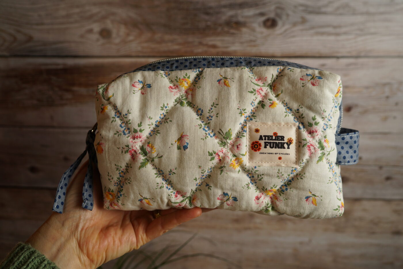 NEW Trousse carrée fleuri NEW