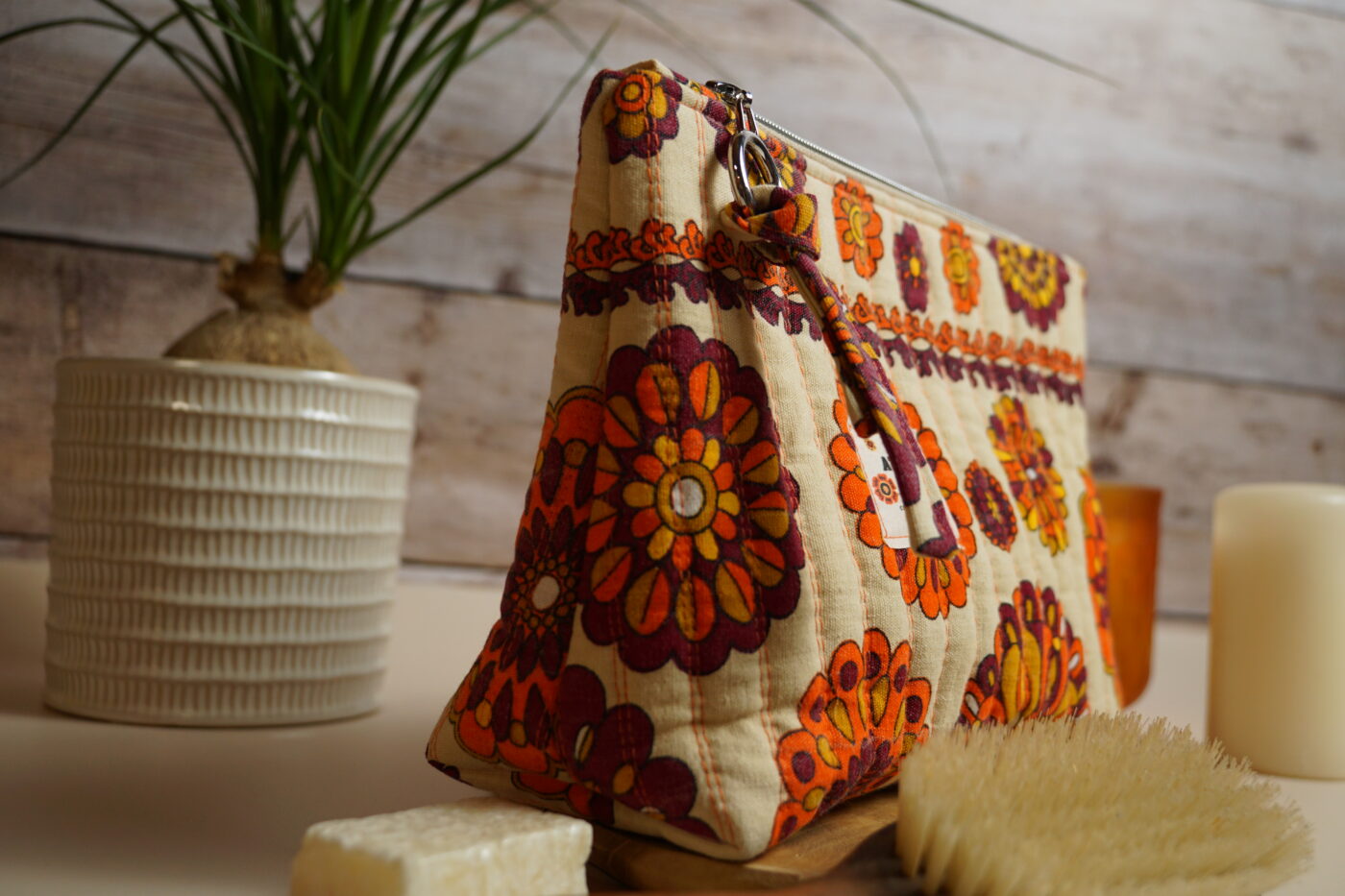 Petite trousse triangle "mandala" rayé – Image 6