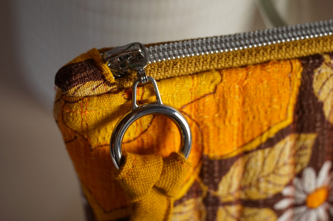 Pochette plate "orange flower" – Image 4