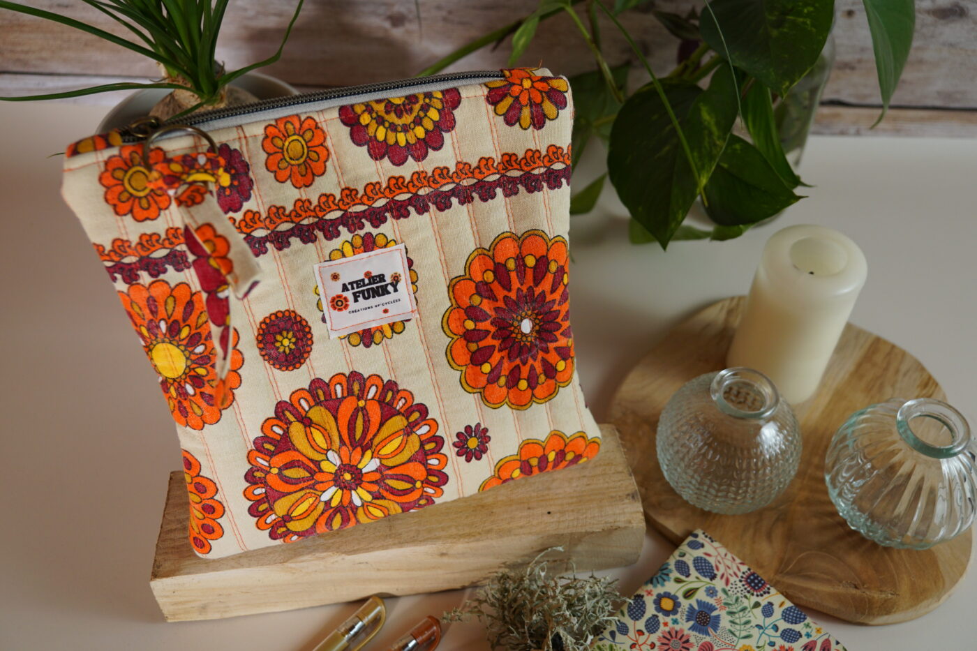 Pochette plate "mandala"