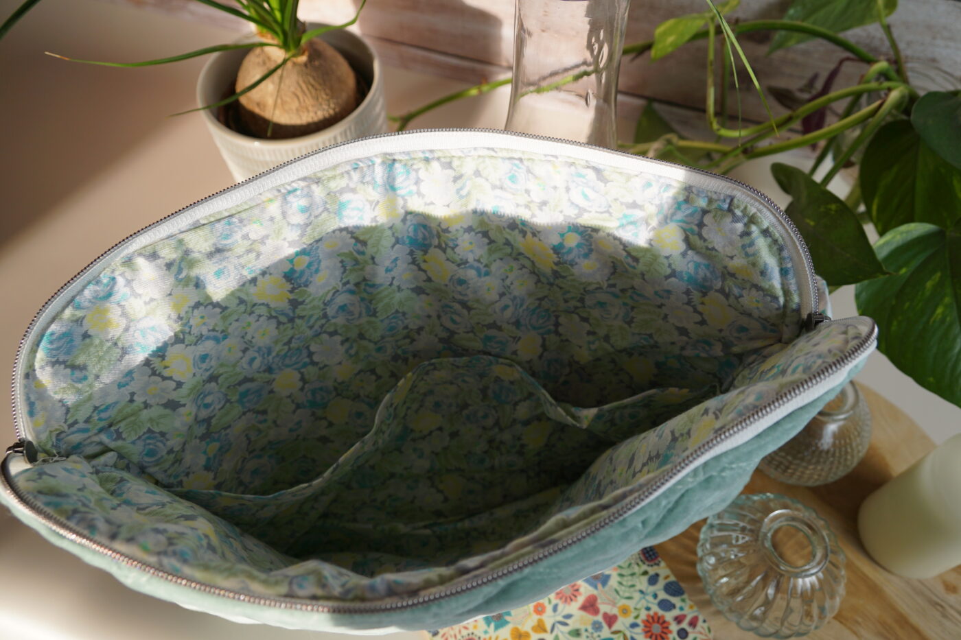 NEW Pochette ordinateur velours bleu NEW – Image 3