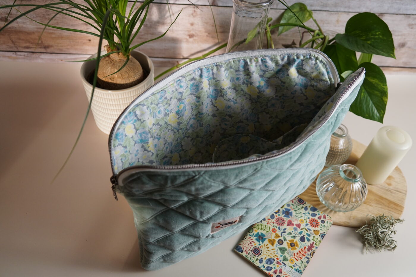 NEW Pochette ordinateur velours bleu NEW – Image 5