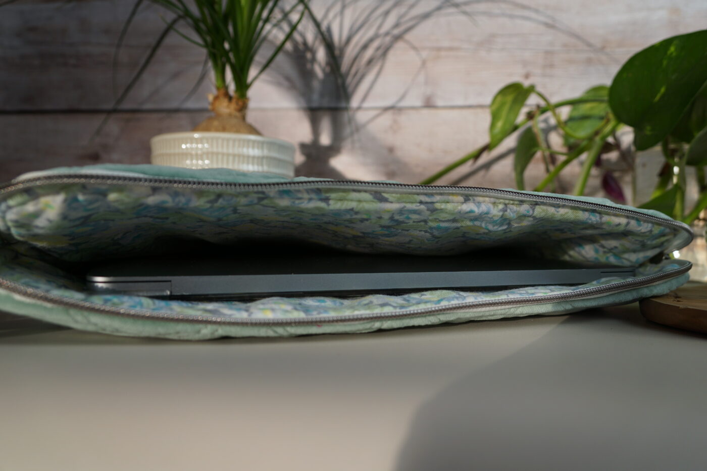NEW Pochette ordinateur velours bleu NEW – Image 7