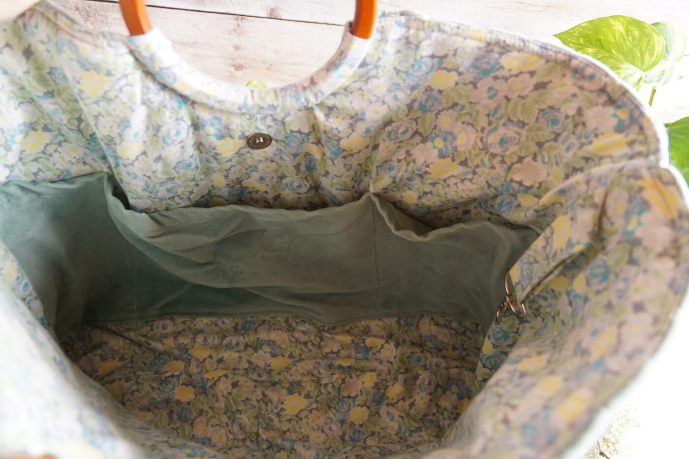 NEW Sac cabas velours bleu NEW – Image 4