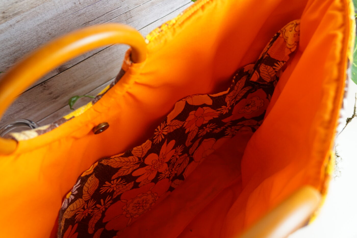 Sac cabas "orange flower" – Image 5